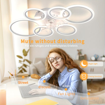 Ventilateurs de Plafond, éclairage LED pour chambre et literie – vue détaillée 6